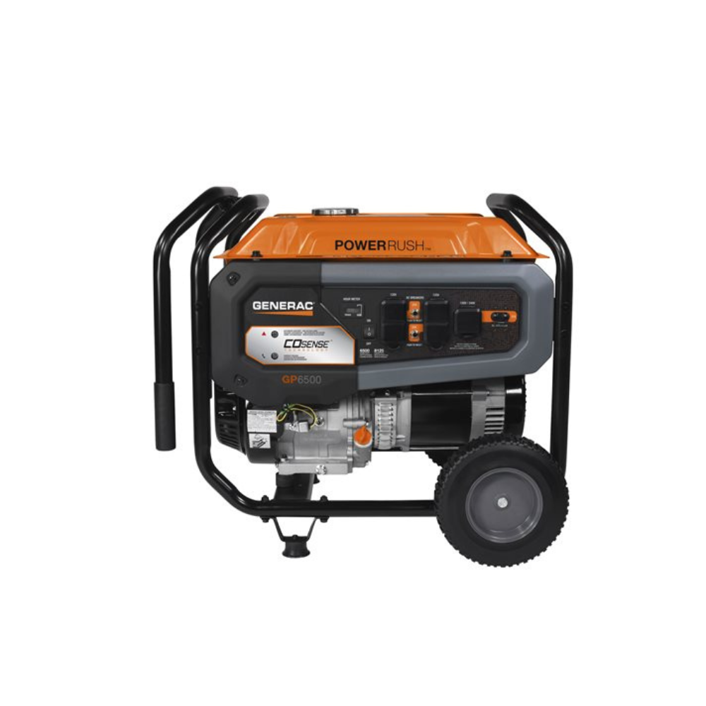 Generac 6,500-Watt Portable Generator with COSENSE Technology from GME Supply
